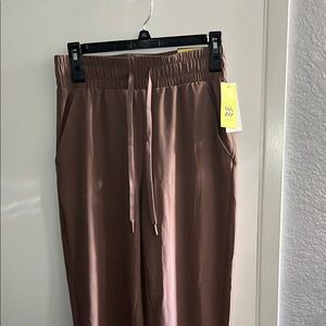 All in Motion Taupe Satin Pants NWT